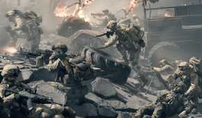 A team of soldiers holds the line in Battlefield 6.