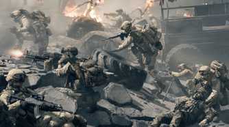 A team of soldiers holds the line in Battlefield 6.