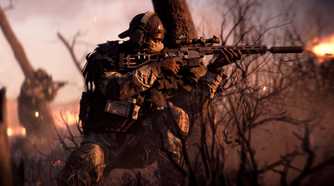 A screenshot of a soldier on Blackwell Fields in the Season 1 content of Battlefield 6