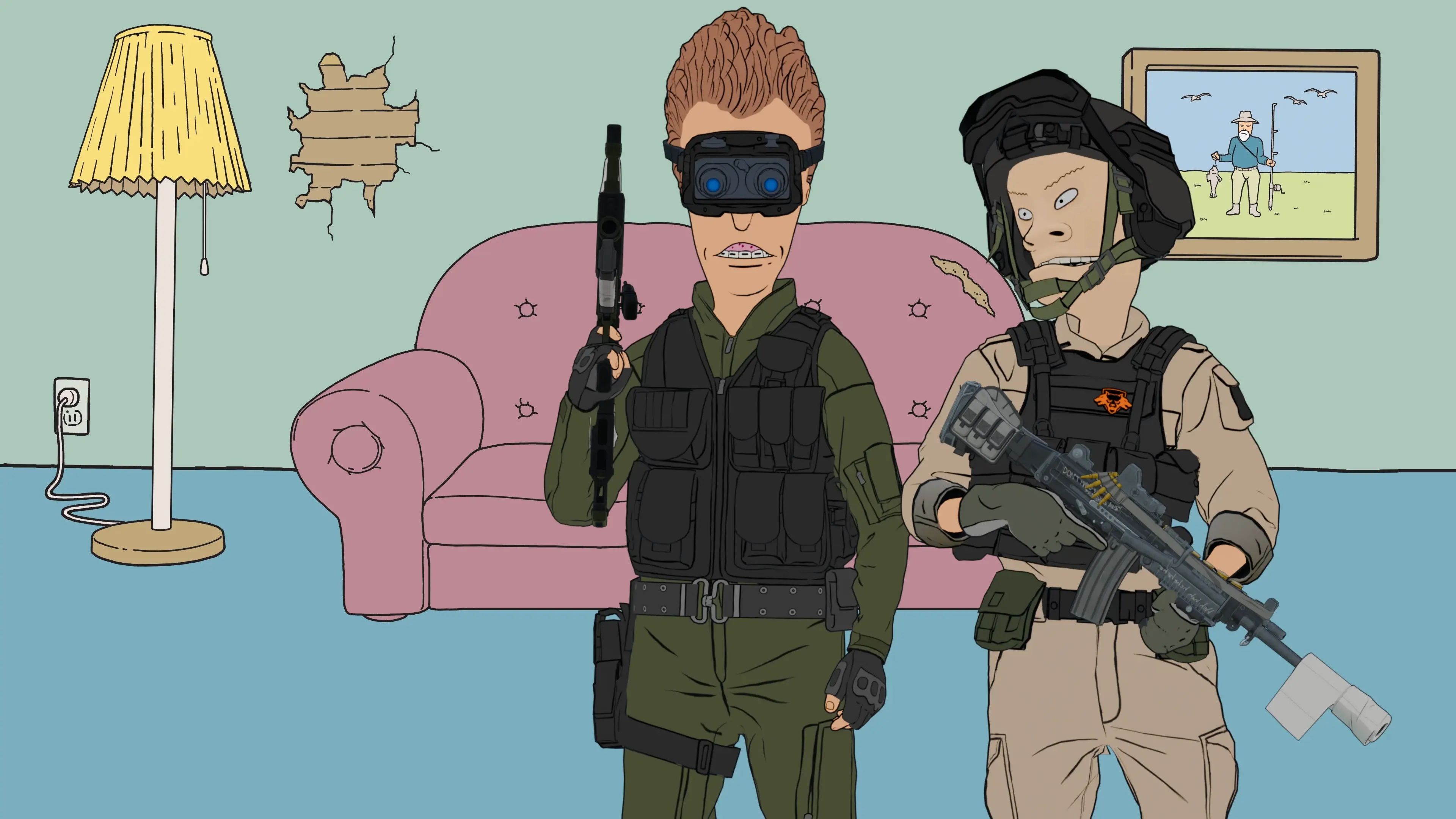 Beavis and Butthead operator skins in Call of Duty: Black Ops 6.