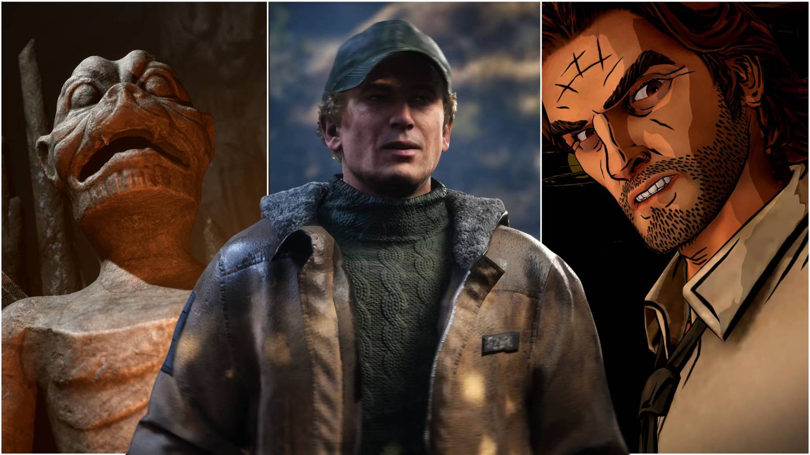 Remi from Hell is Us and Bigby Wolf from The Wolf Among Us.