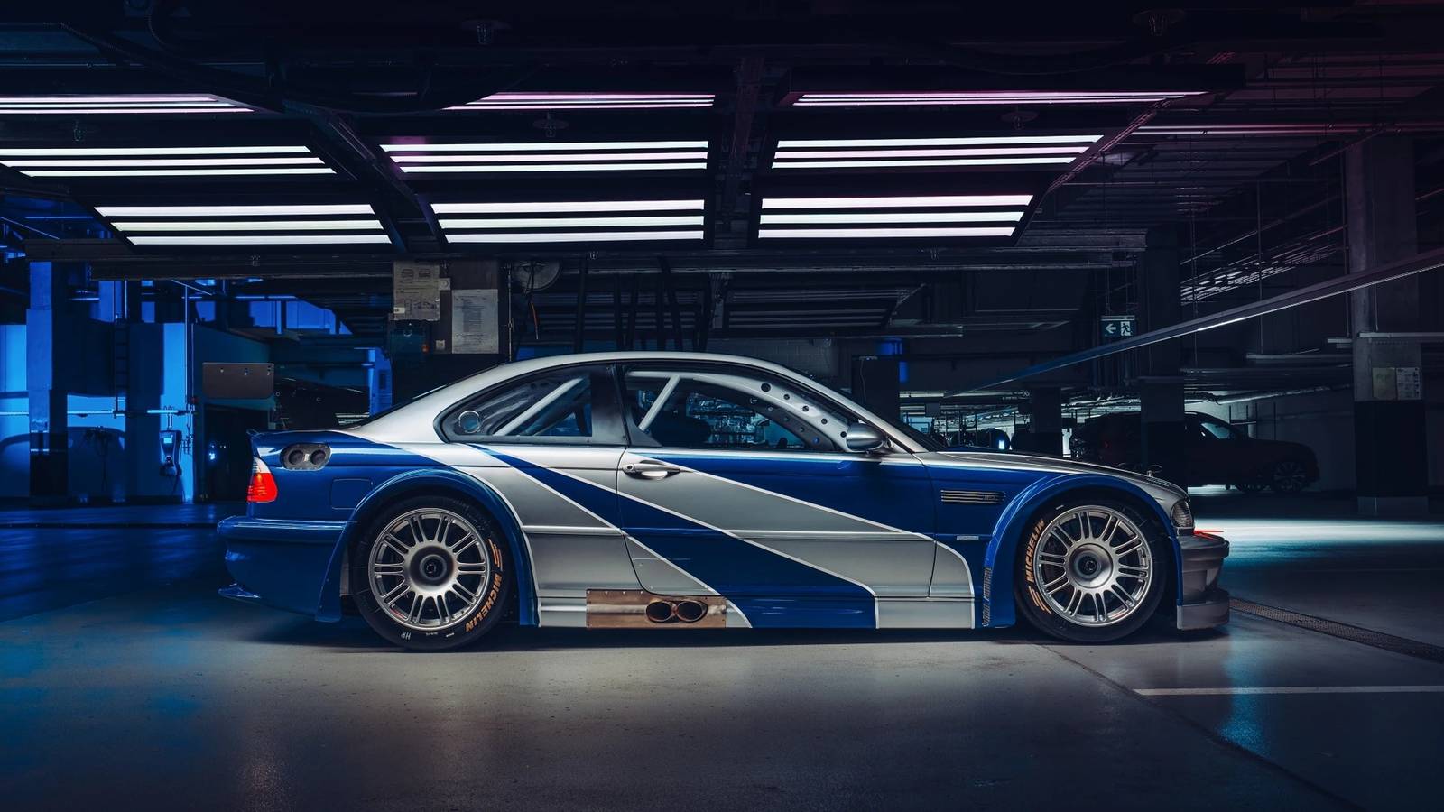 A real-life replica of the BMW M3 GTR from NFS Most Wanted 2005.