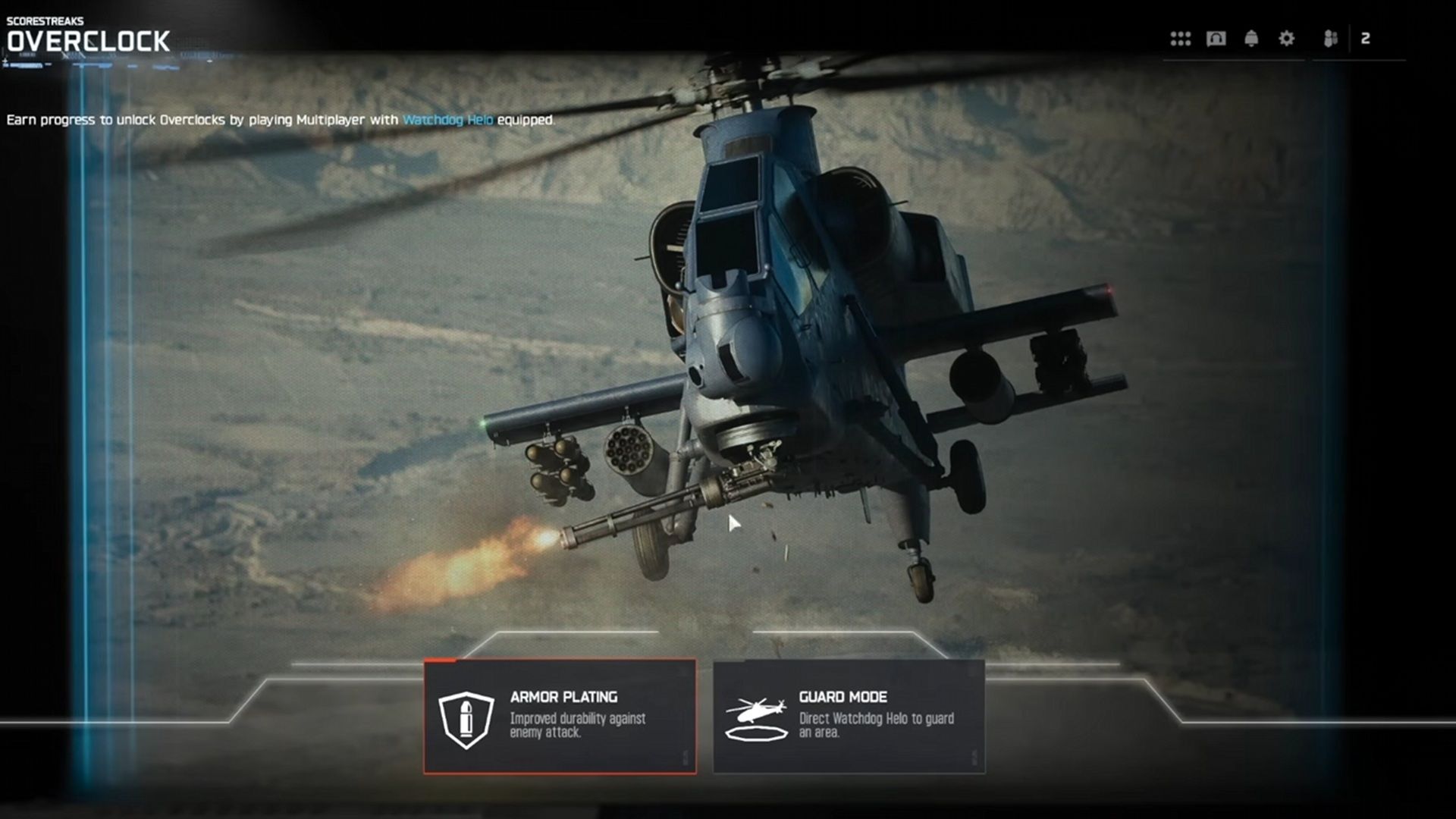 A screenshot of the killstreaks Overclock screen in Call of Duty: Black ops 7