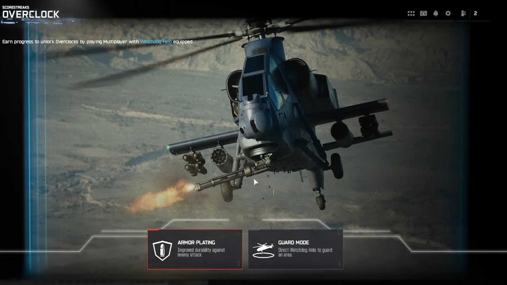A screenshot of the killstreaks Overclock screen in Call of Duty: Black ops 7