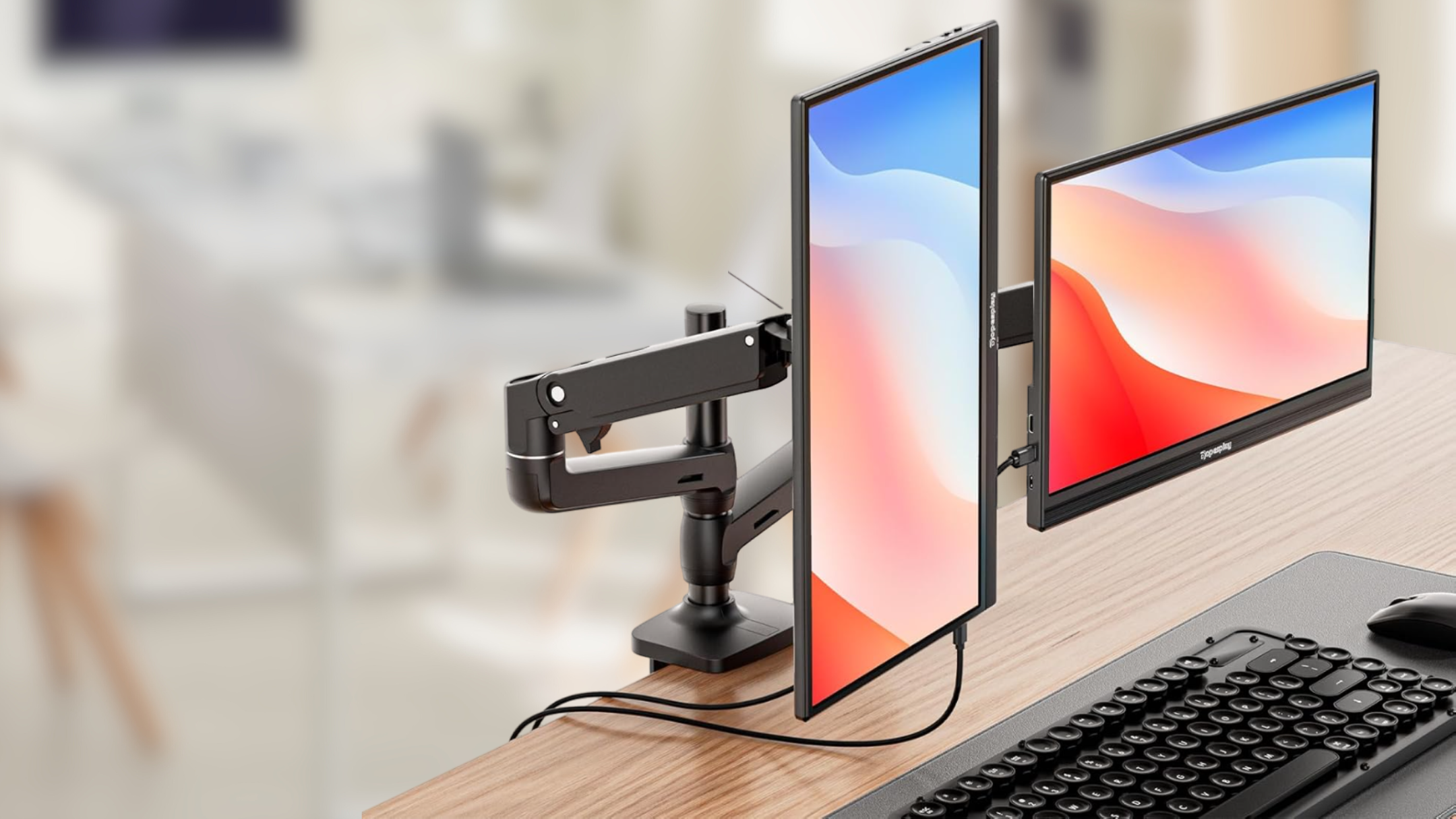 Dopesplay Portable Monitor on desk in office