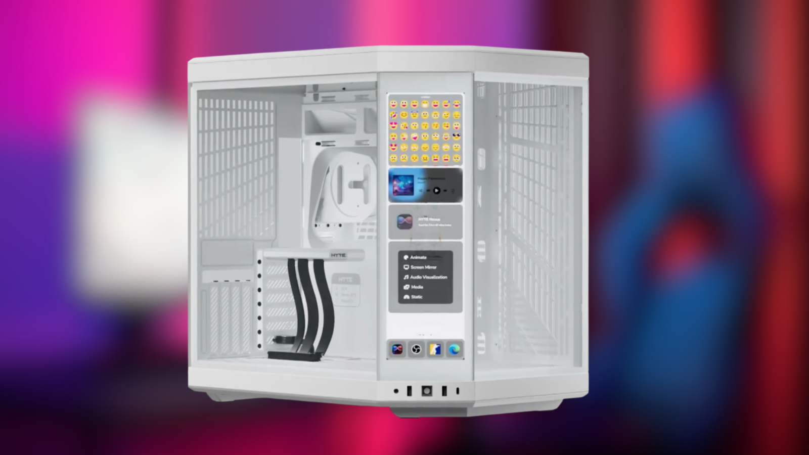 This jaw-dropping PC case with a massive 14.9-inch touchscreen just ...