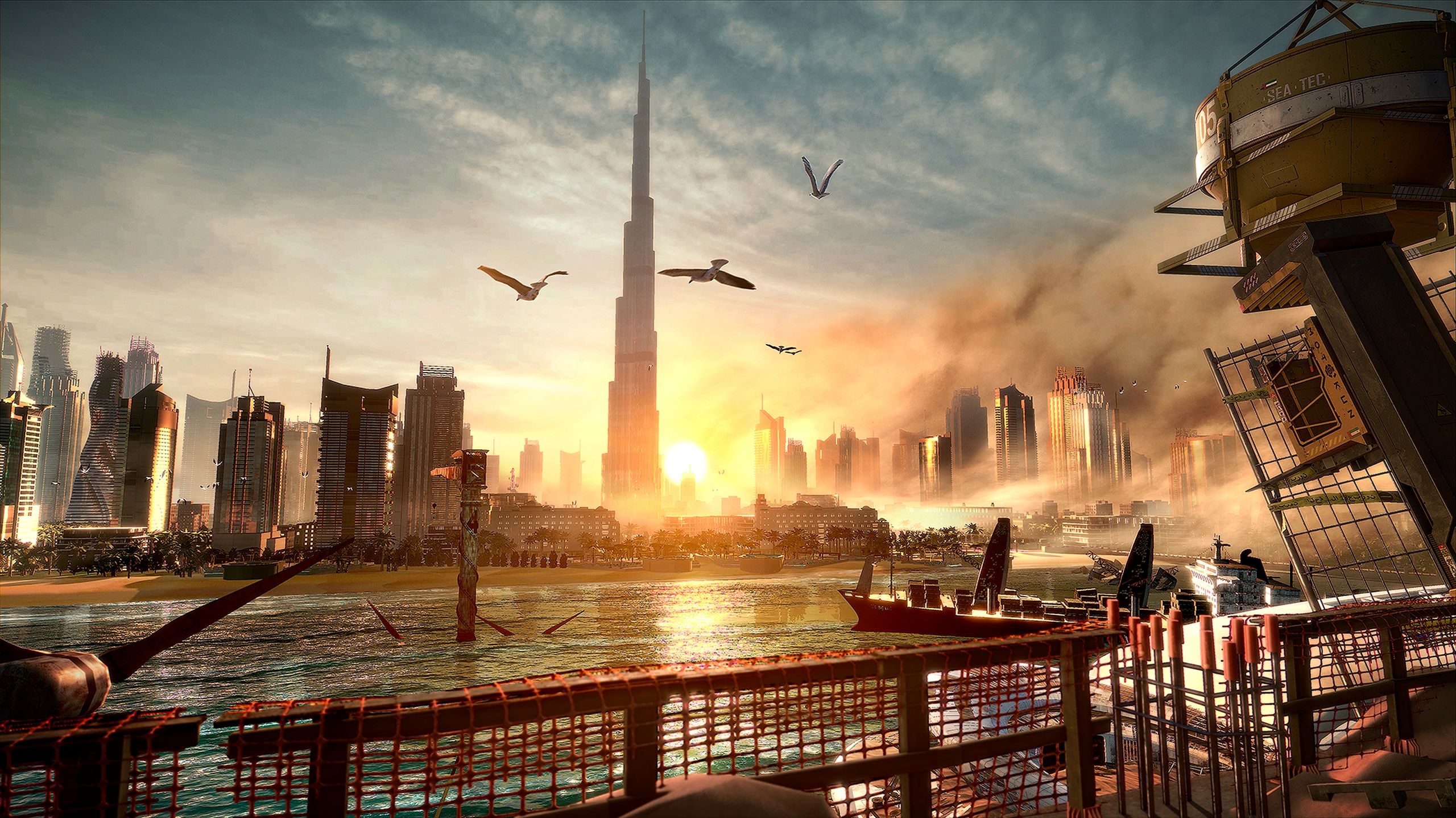 The Burj Khalifa in Dubai in Deus Ex: Mankind Divided.