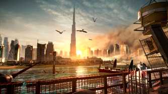 The Burj Khalifa in Dubai in Deus Ex: Mankind Divided.