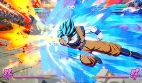 A screenshot of gameplay from Dragon Ball FighterZ