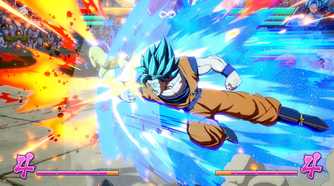 A screenshot of gameplay from Dragon Ball FighterZ