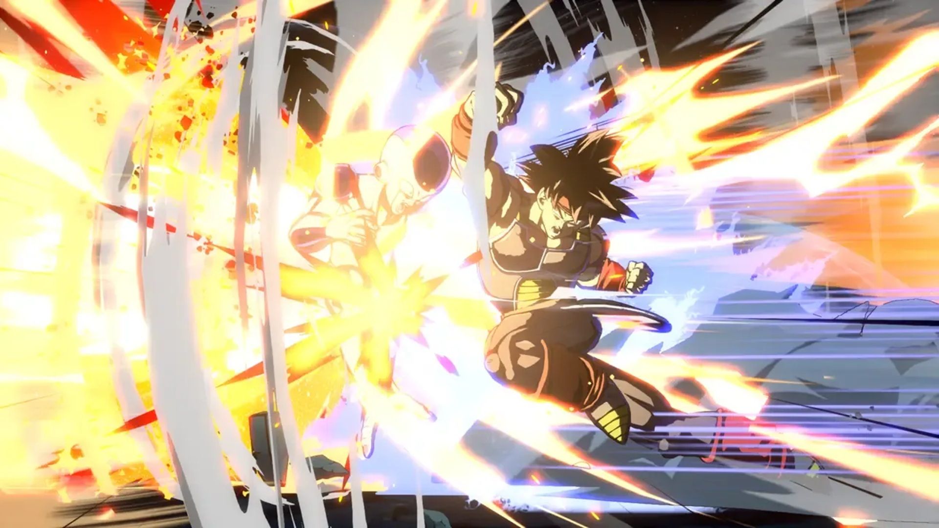 A screenshot of gameplay from Dragon Ball FighterZ