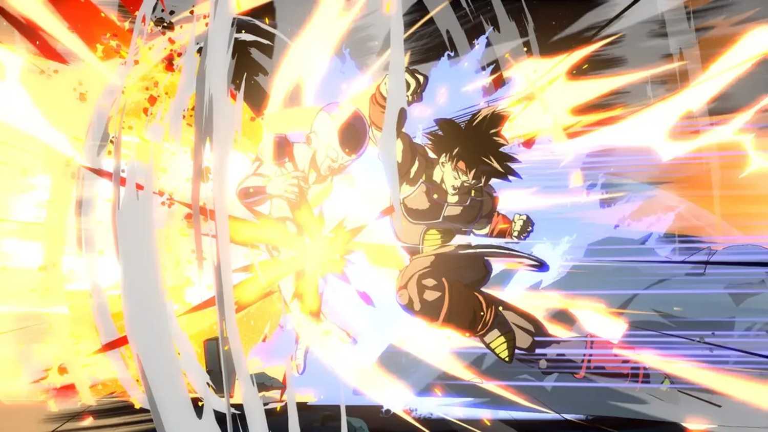 A screenshot of gameplay from Dragon Ball FighterZ