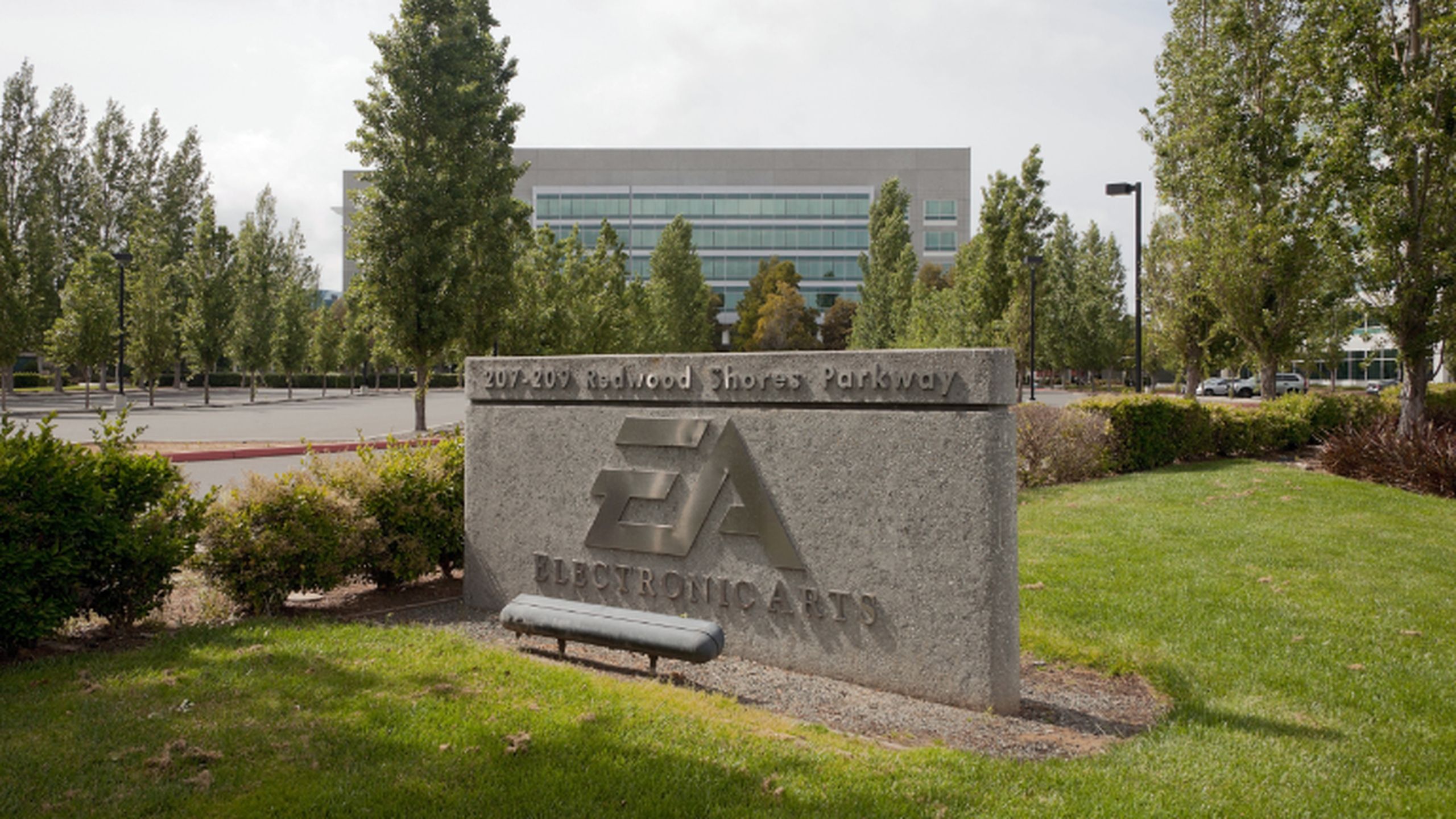 Electronic Arts' Redwood Shores Parkway office.