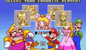 A screenshot of gameplay from Excitebike: Bun Bun Mario Battle Stadium