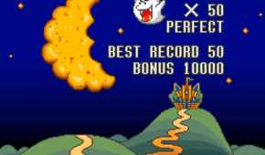 A screenshot of gameplay from Excitebike: Bun Bun Mario Battle Stadium