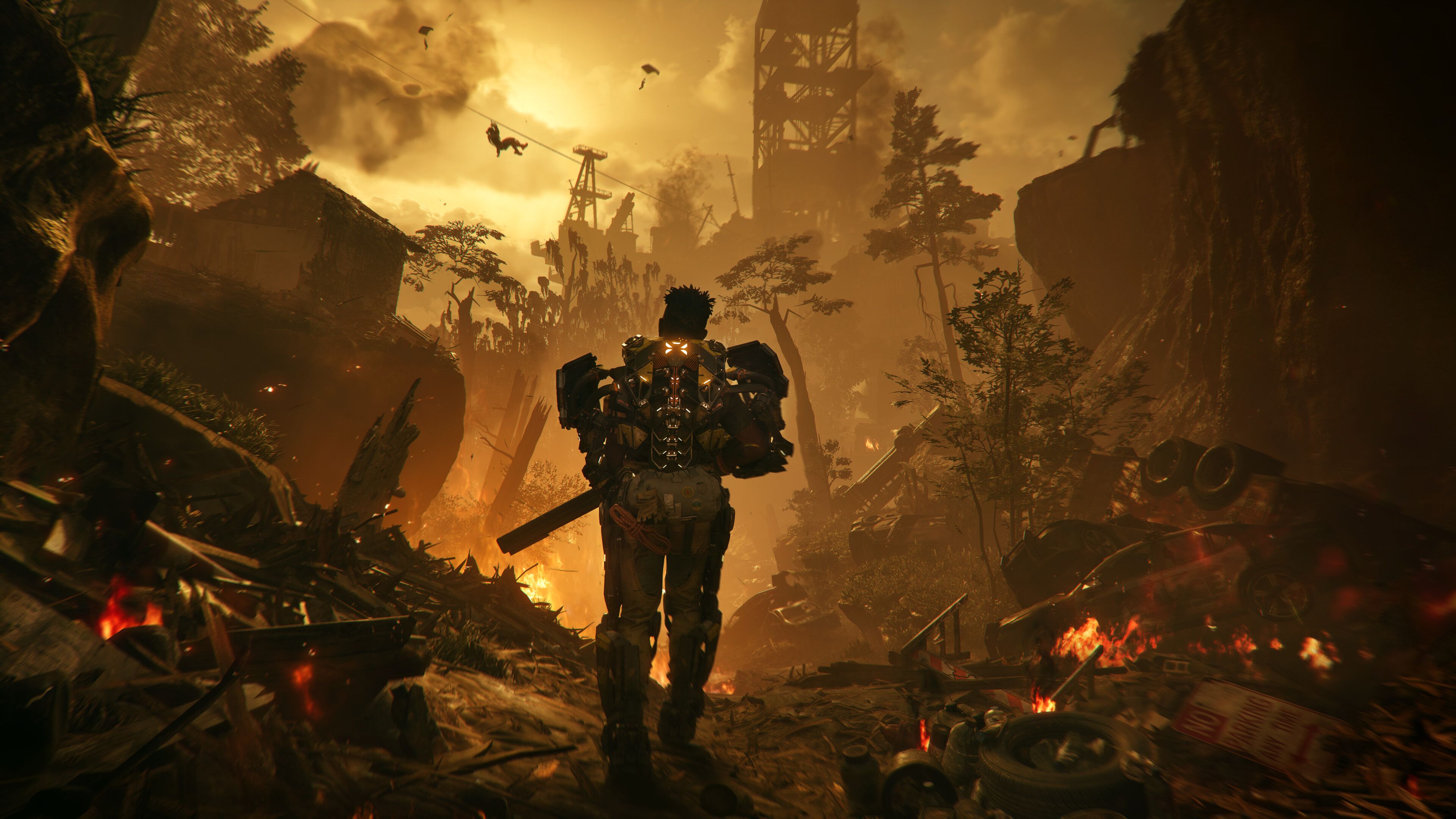 A destroyed environment in Exoborne.