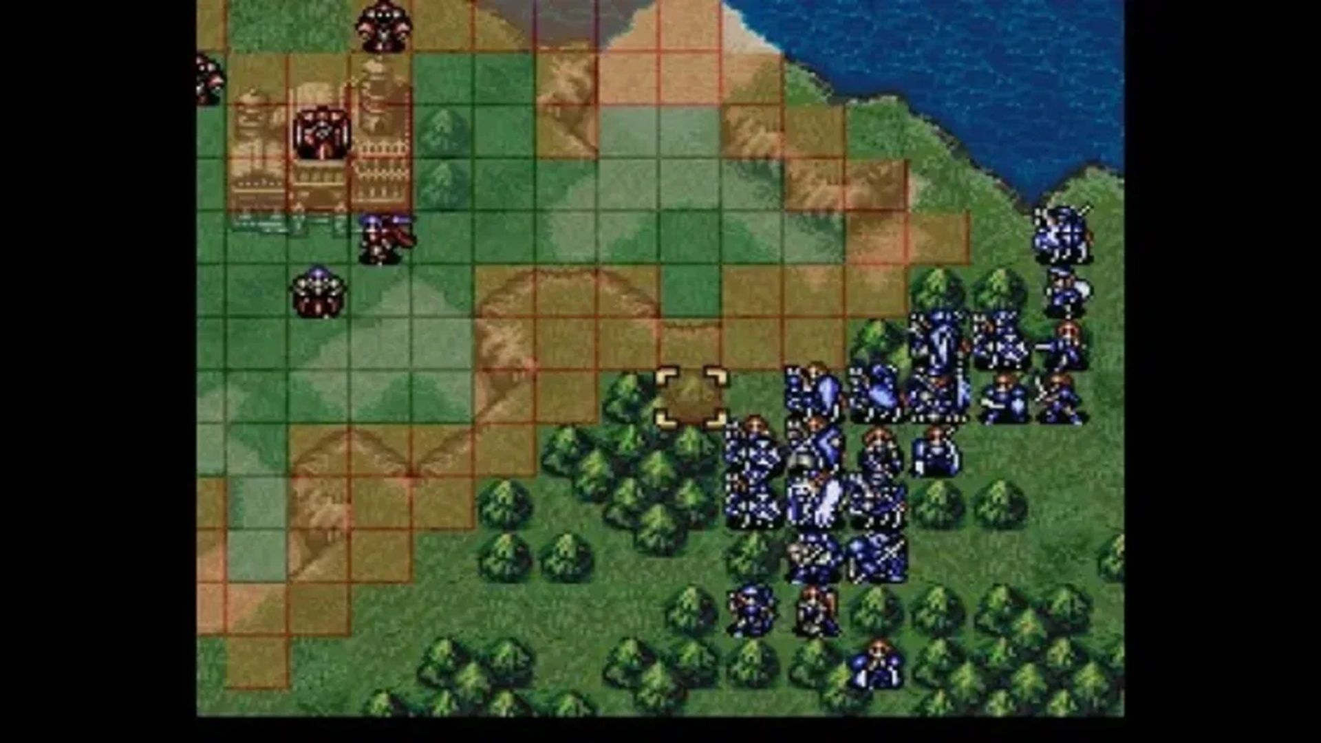 A screenshot of gameplay from Fire Emblem: Genealogy Of The Holy War
