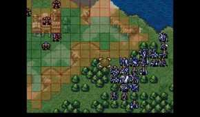 A screenshot of gameplay from Fire Emblem: Genealogy Of The Holy War