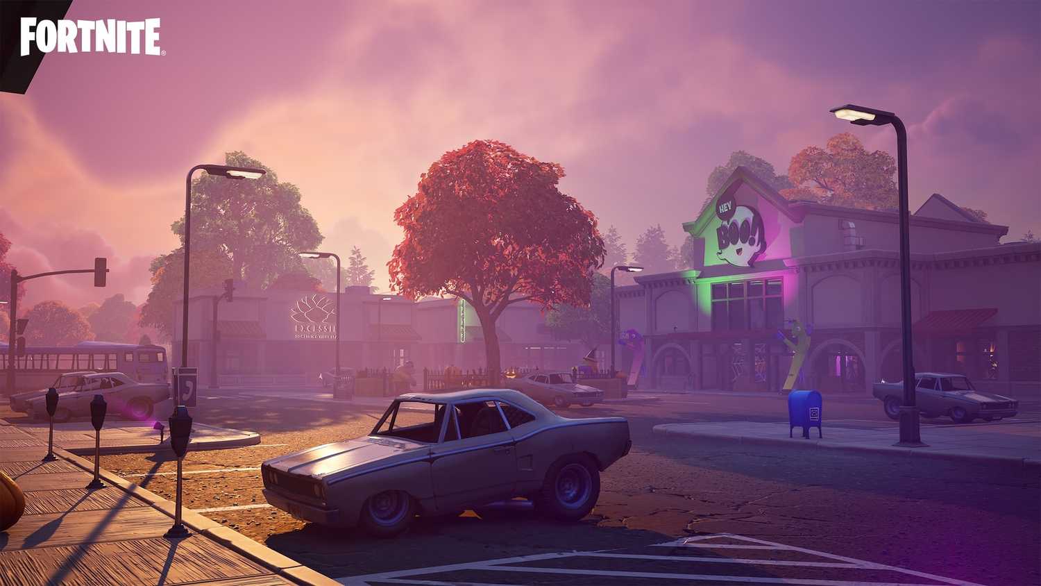 Halloween udpate in Fortnite 2025.