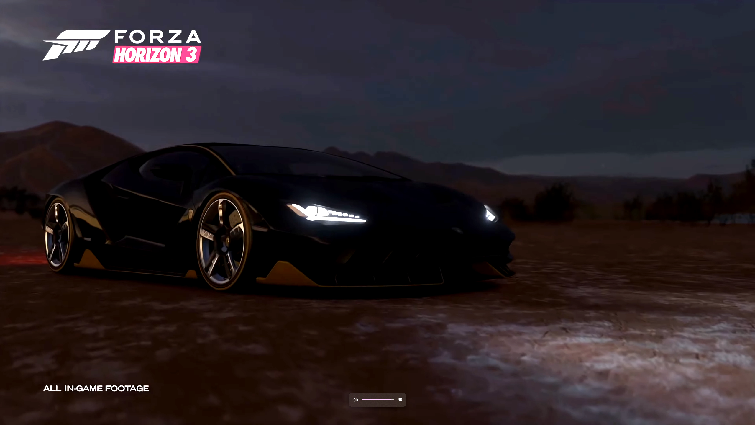 The Lamborghini Centenario in Forza Horizon 3.