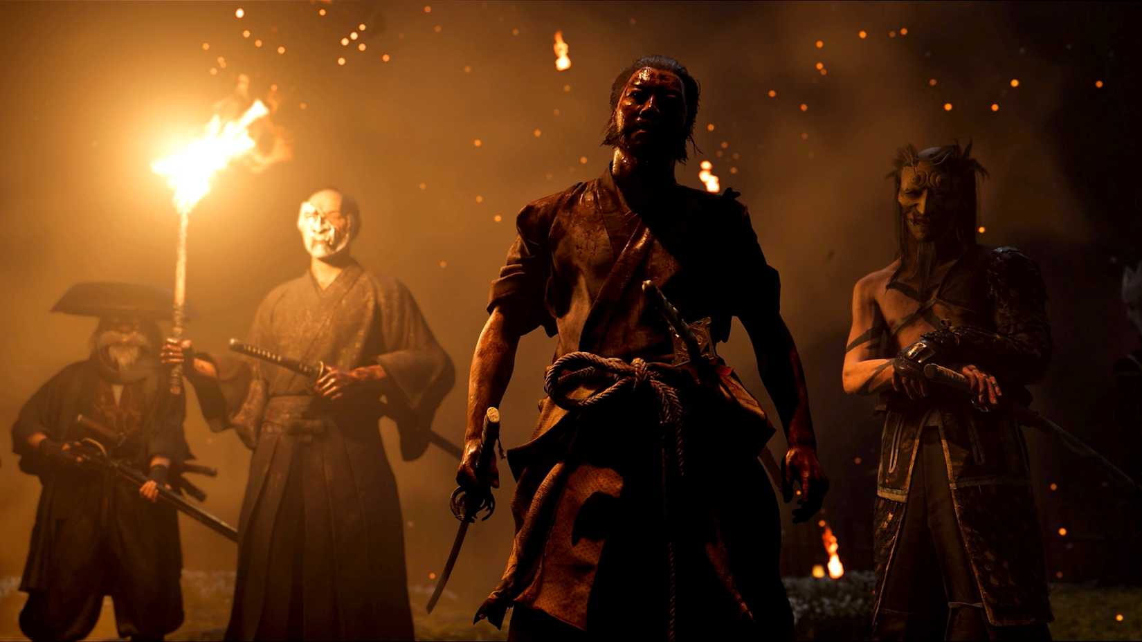 The Yotei Six members in Ghost of Yotei.