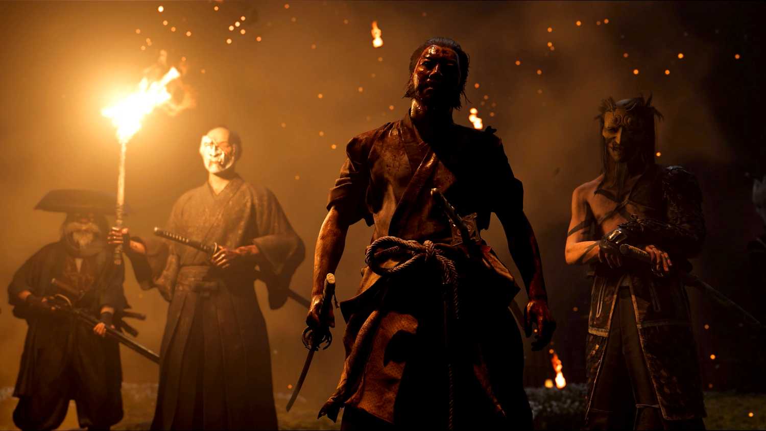 The Yotei Six members in Ghost of Yotei.