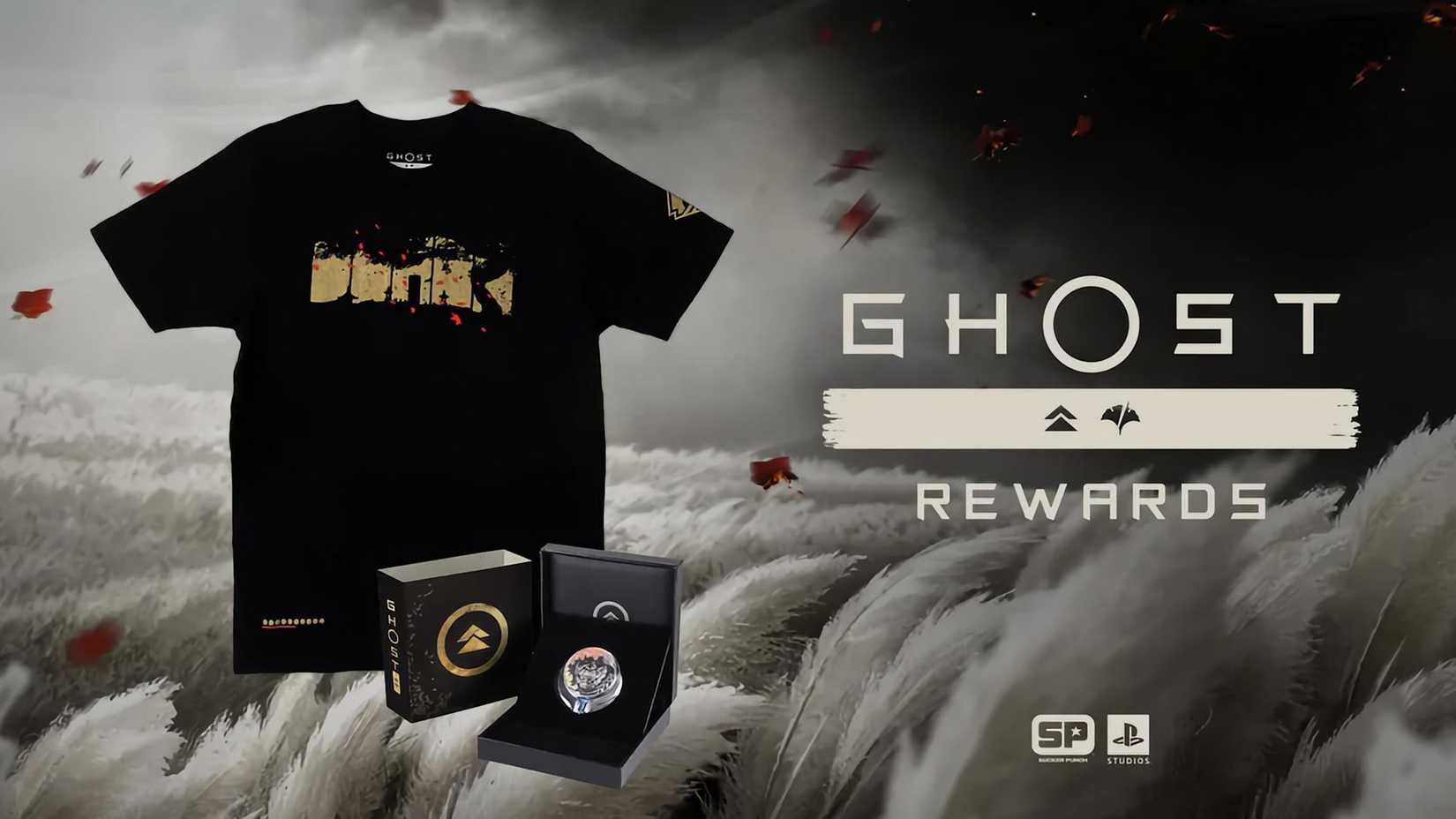 A shot of the two Ghost Rewards for the PlayStation Franchise Rewards program