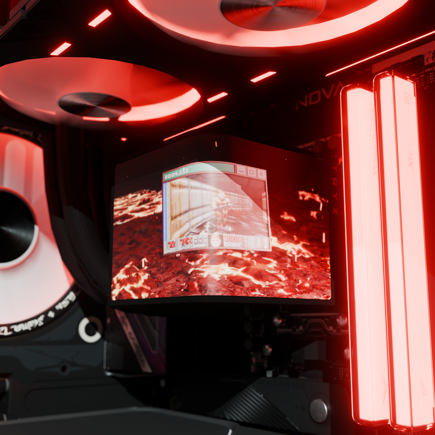 Maingear's new Doom-themed PCs look like they were forged in hell, and ...