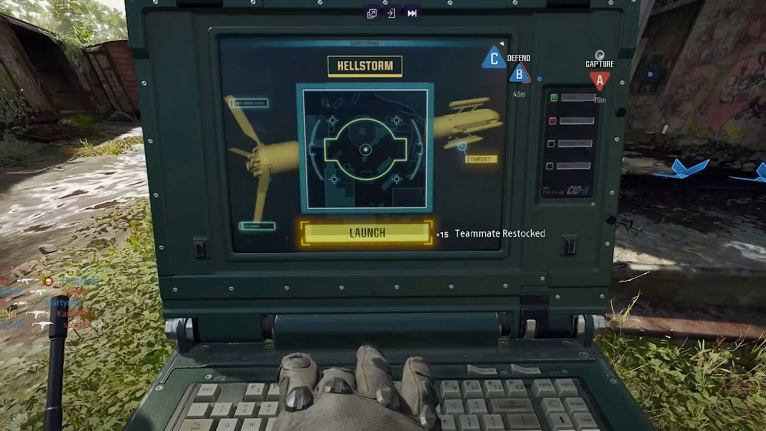 A screenshot of a Predator Missile being called in Call of Duty: Black Ops 6