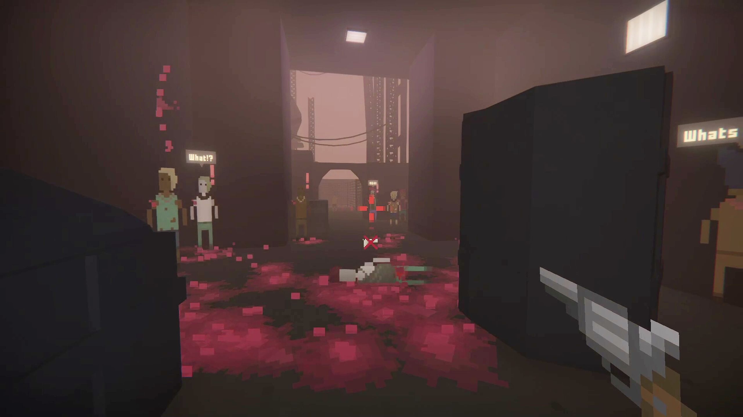 Blood-stained floors in It Has My Face.