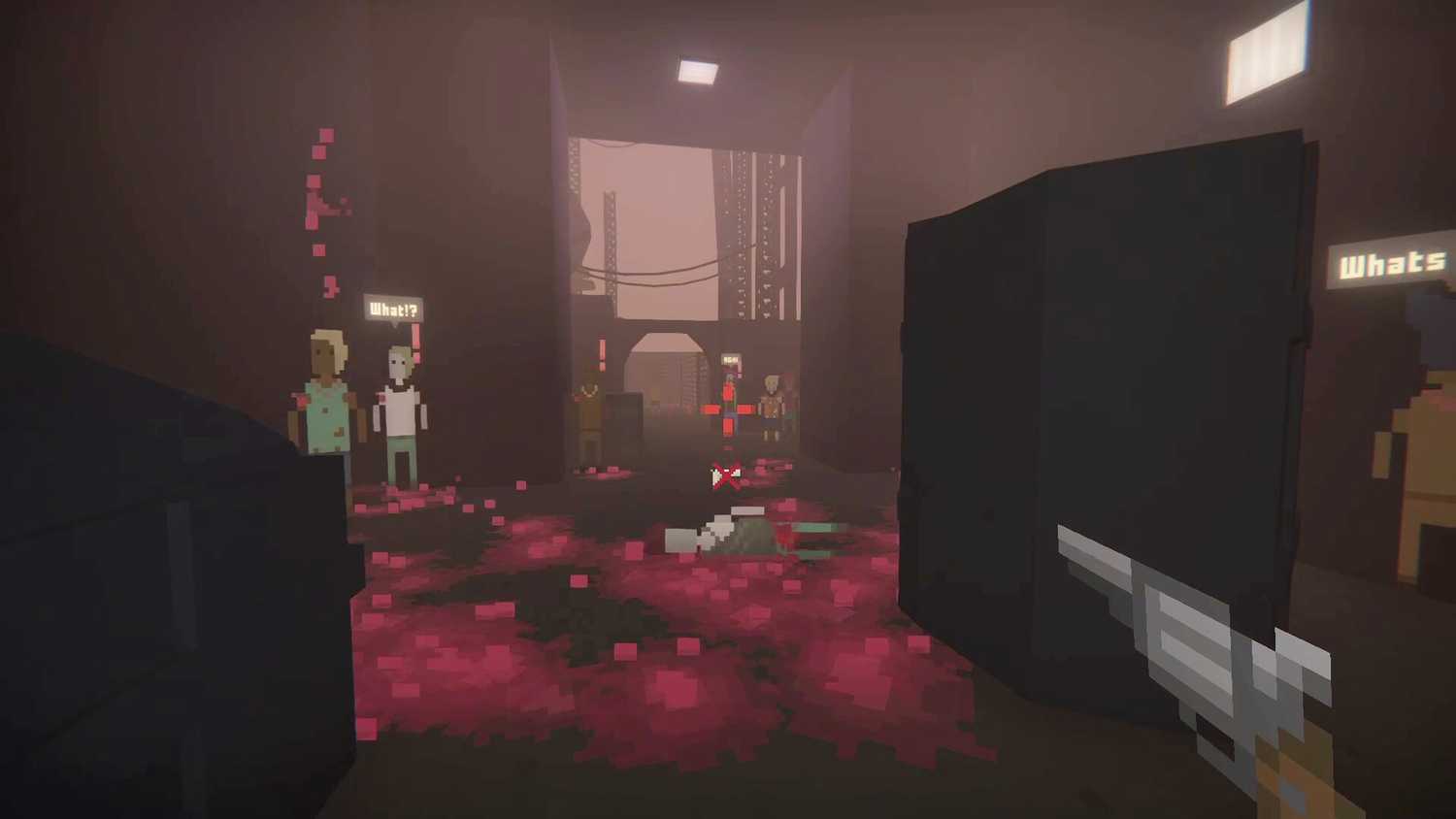 Blood-stained floors in It Has My Face.