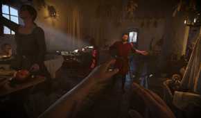 A quarrel inside a tavern in Kingdom Come: Deliverance II.
