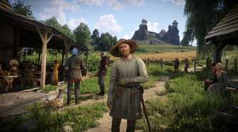 A peasant with a sword in Kingdom Come: Deliverance II.