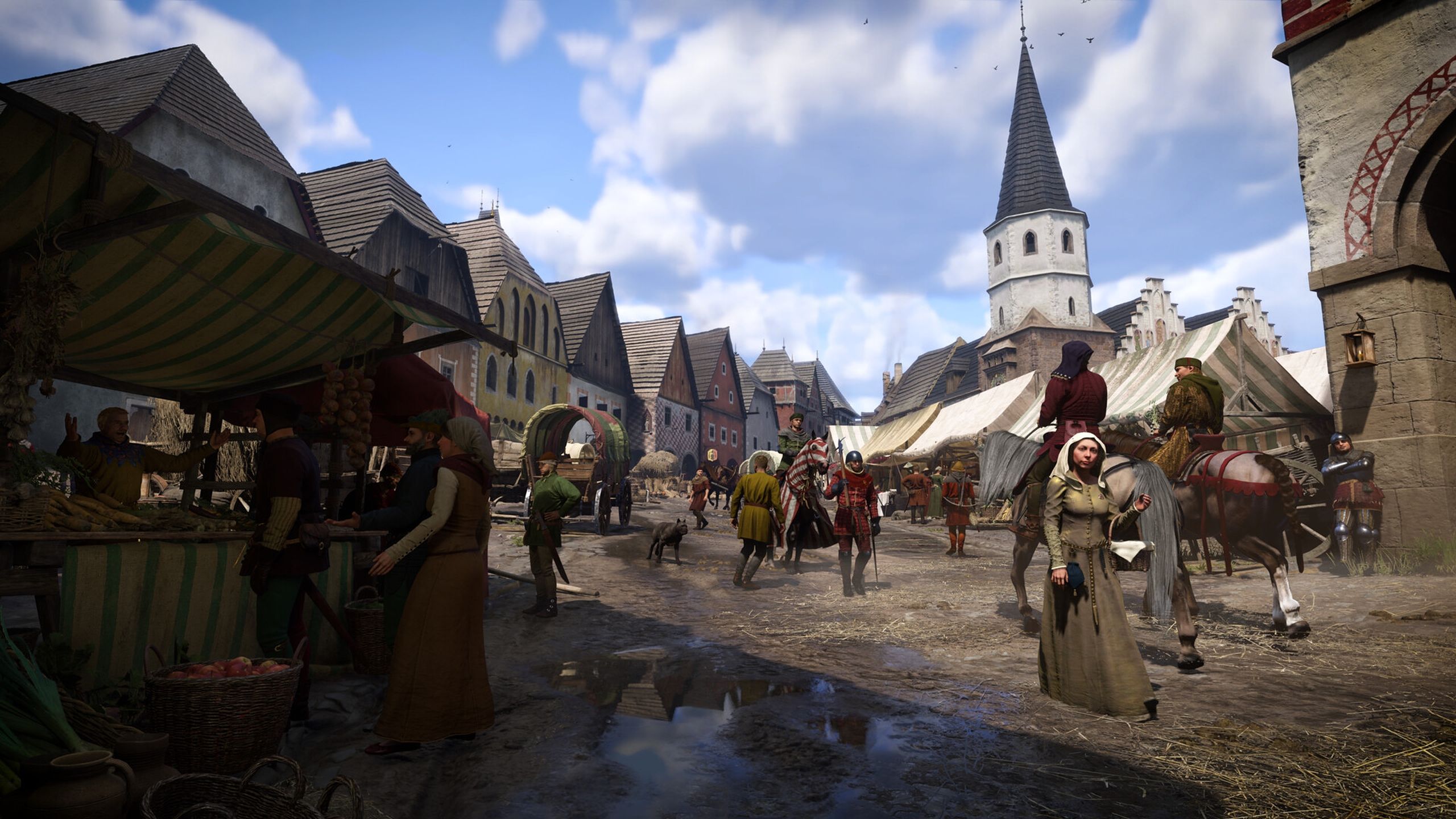 A medieval city in Kingdom Come: Deliverance II.