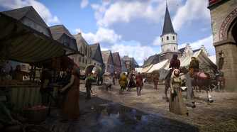 A medieval city in Kingdom Come: Deliverance II.
