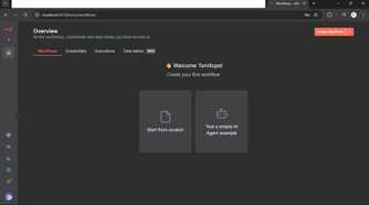 Screenshot of n8n workflow page