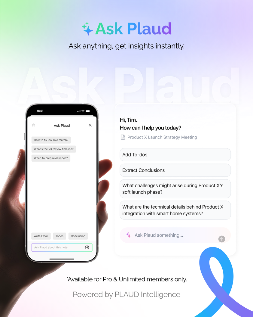 Edwin R Plaud Plaud Intelligence 3.0: Your secret weapon for meetings, conversations ...