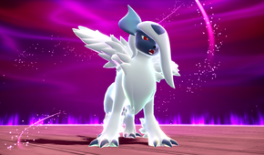 A rogue Mega Absol prepares to fight the player in Pokemon Legends: Z-A