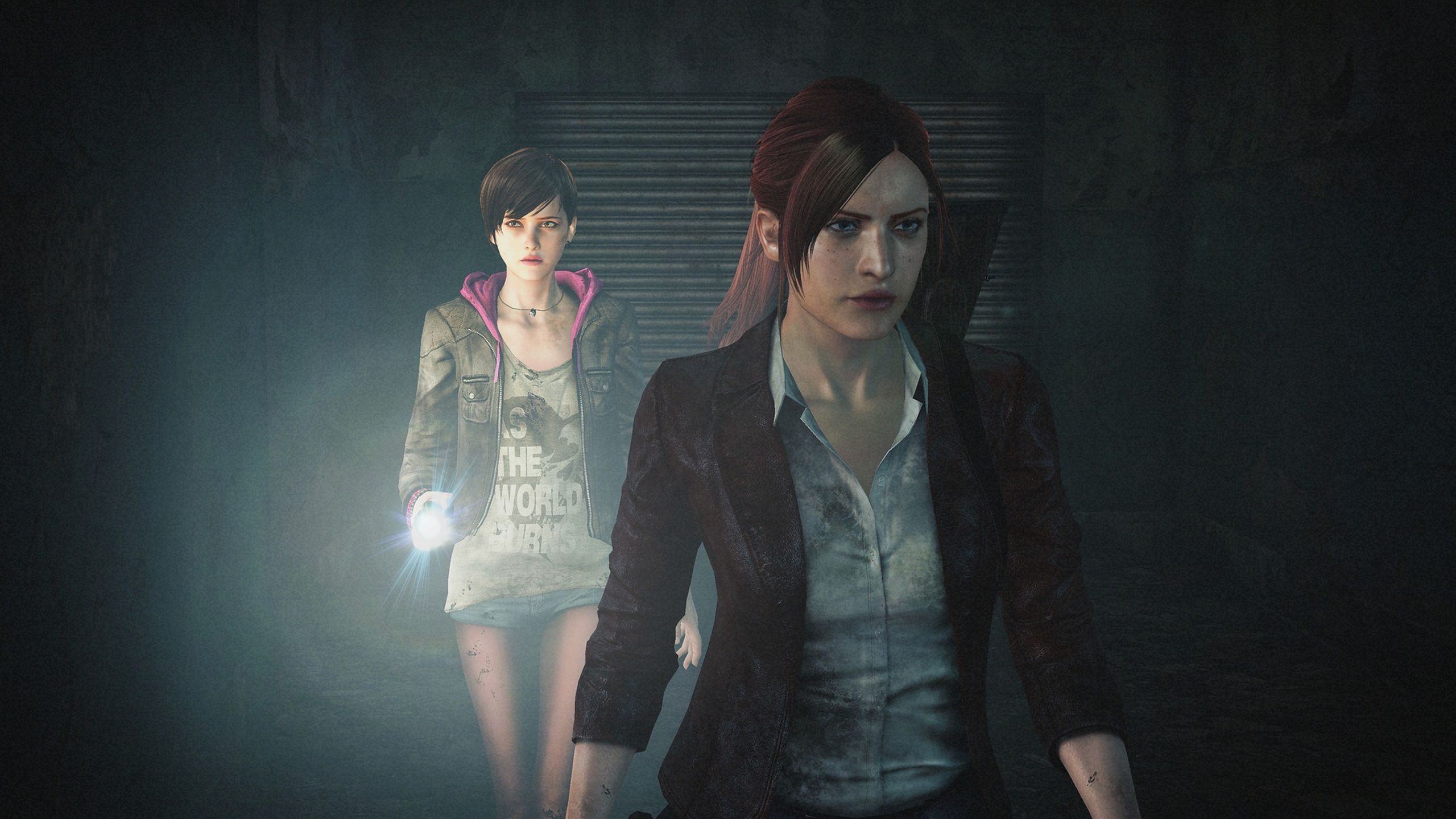 Claire Redfield nad Moira Burton in Resident Evil: Revelations 2.