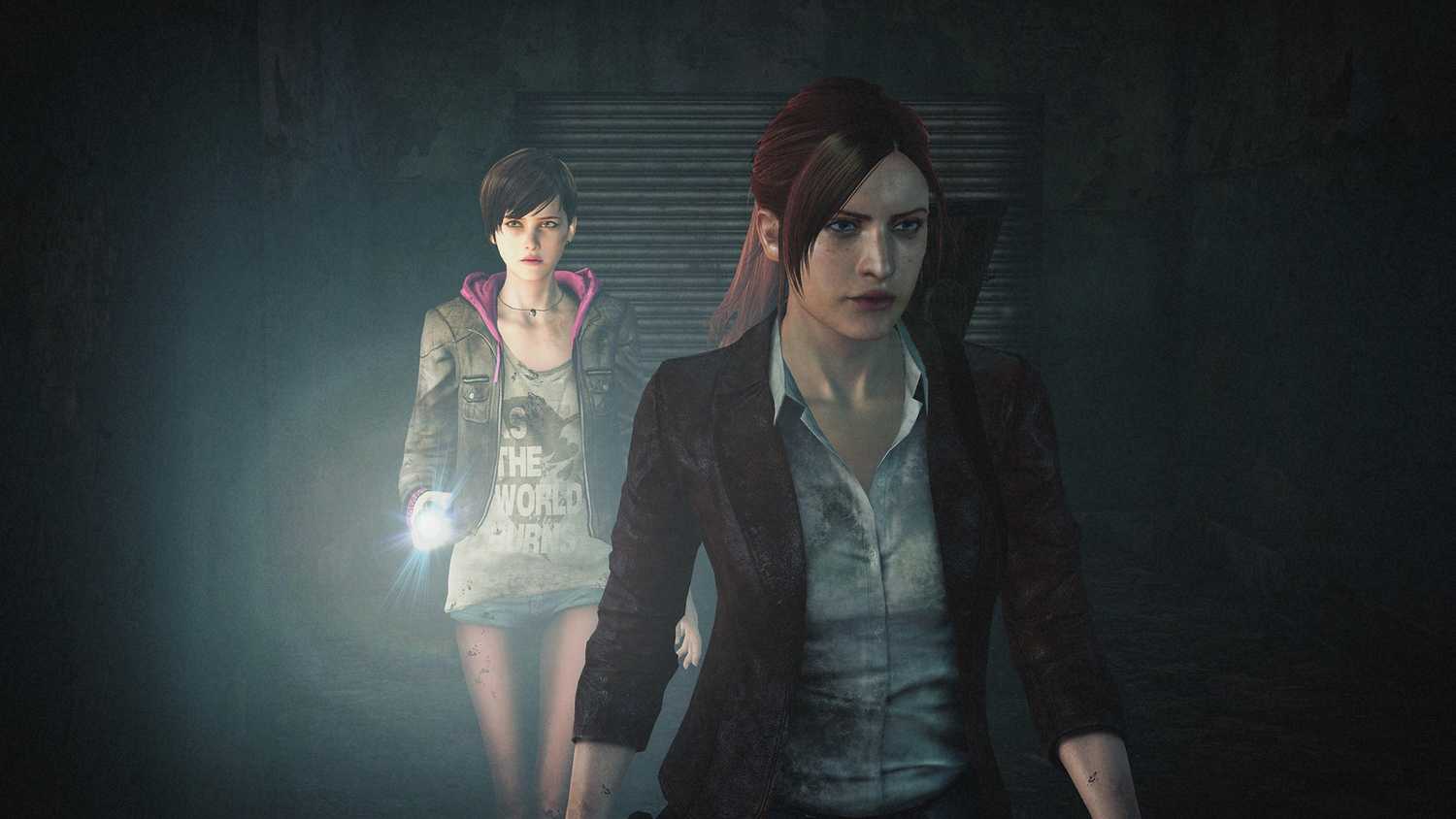 Claire Redfield nad Moira Burton in Resident Evil: Revelations 2.
