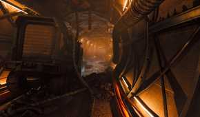 A crashed truck in a tunnel in SCP: Fragmented Minds.