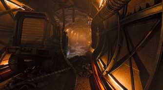A crashed truck in a tunnel in SCP: Fragmented Minds.