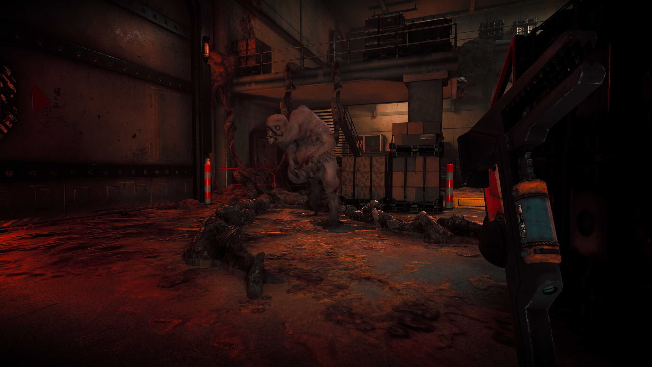 Facility floor covered in biomass in SCP: Fragmented Minds.