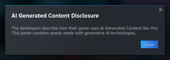 Identifying Steam games that use AI content just got a lot easier ...
