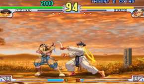 A screenshot of gameplay from Street Fighter III: Third Strike