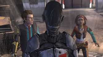 Rhys and Sasha in Tales from the Borderlands.
