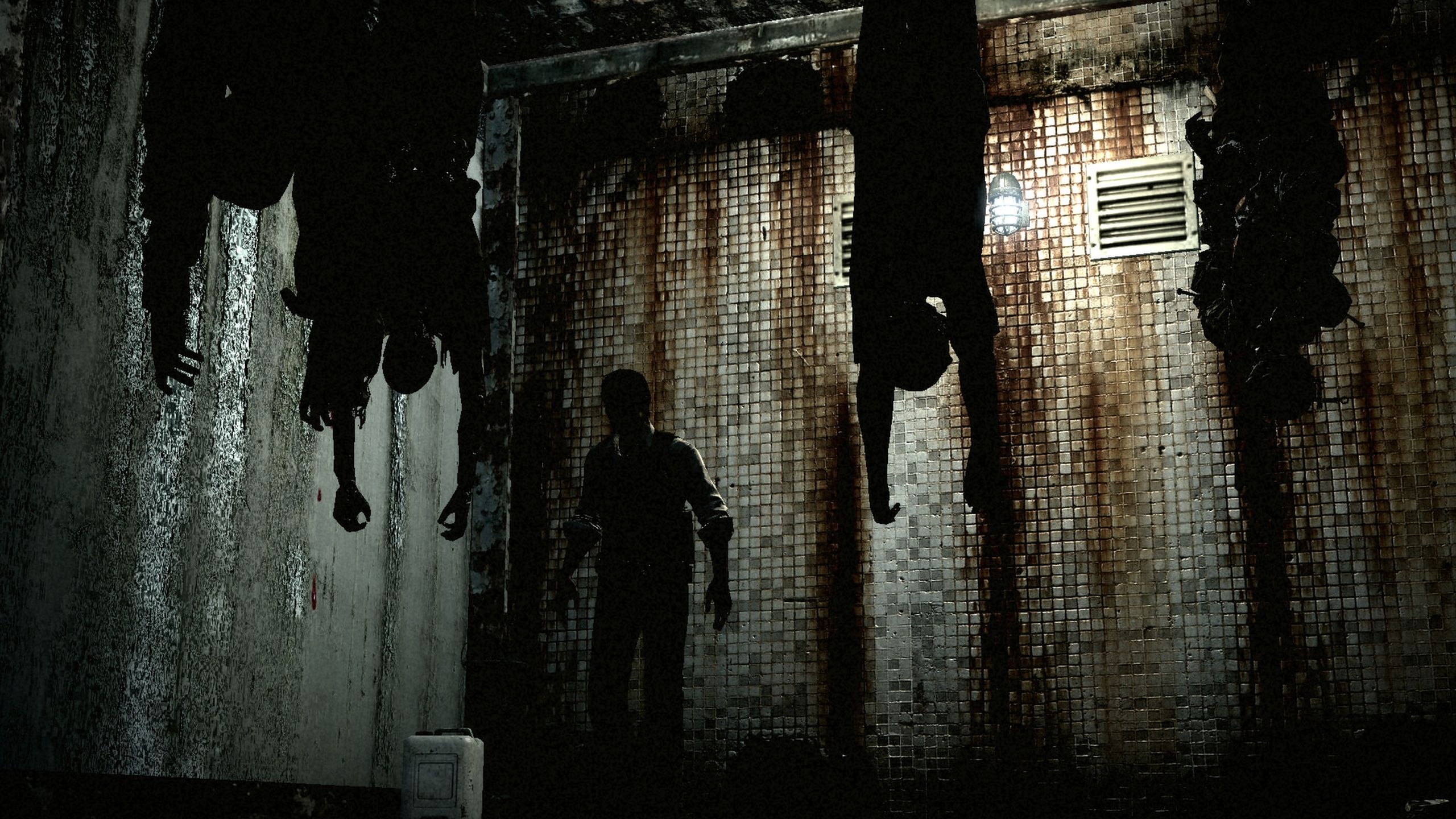 Sebastian seeing hanging corpses in The Evil Within.