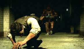 Sebastian outrunning The Sadist in The Evil Within.
