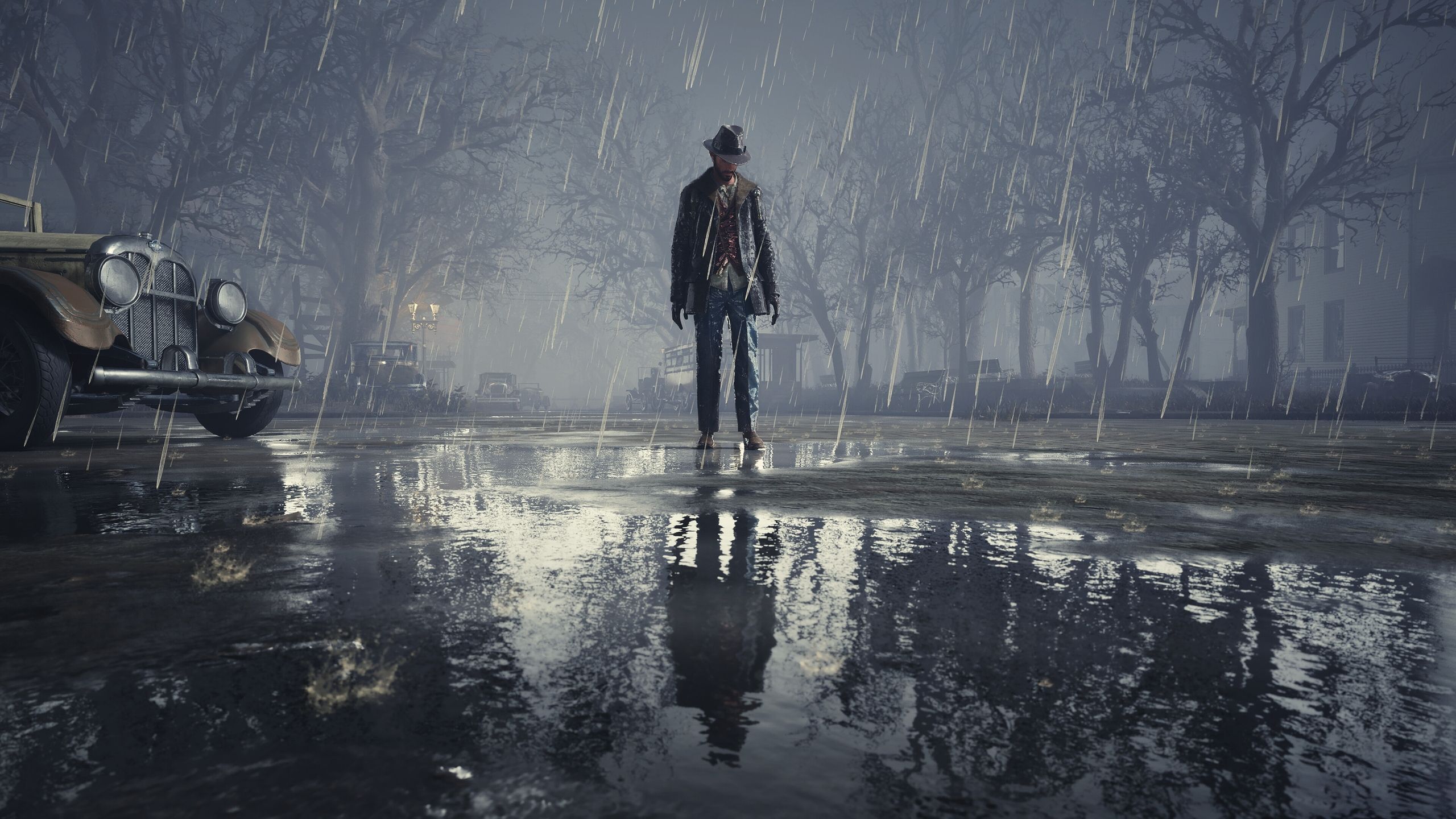 Rainfall in The Sinking City Remastered.