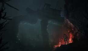 An underwater cave in The Sinking City Remastered.
